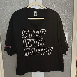 Zumba Black Graphic Tee - Step Into Happy
